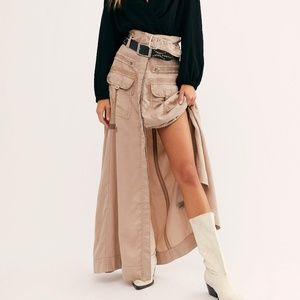 Free People Feeling of Falling cargo skirt size S